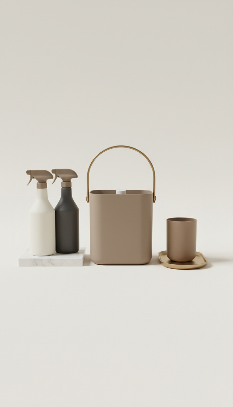 Matte-Finish Cleaning Caddy Set